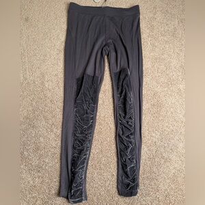 XCVI Mind Set Velvet Panel Leggings NWT Size Medium